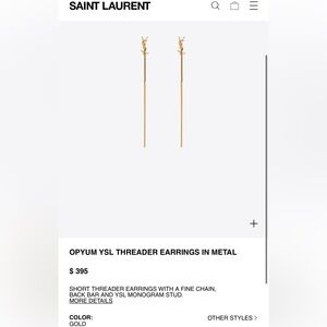 YSL Gold Earings